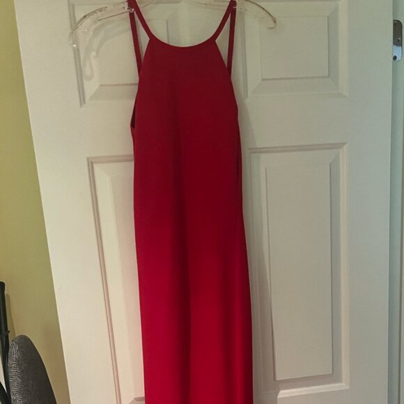Red Calvin Klein Maxi Dress - Picture 3 of 5